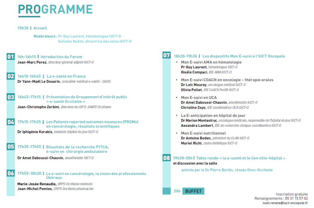 programme forum e-sante cancerologie